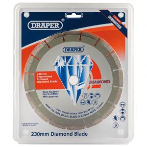 Draper Tools 230 x 22.2mm Segmented Rim Diamond Blade