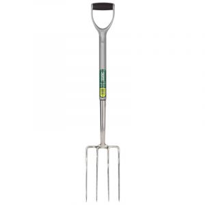 Draper Tools Stainless Steel Garden Fork With Soft Grip Handle
