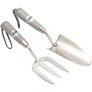 Draper Tools Stainless Steel Hand Fork and Trowel Set (2 Piece)