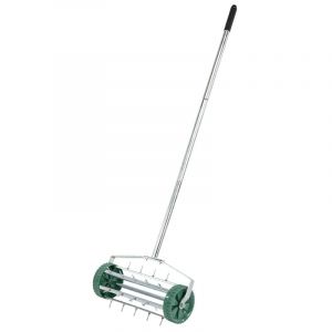 Draper Tools Rolling Lawn Aerator (450mm Spiked Drum)