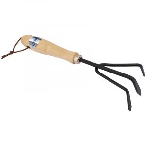 Draper Tools Carbon Steel Hand Cultivator with Hardwood Handle