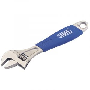 Draper Tools 200mm Soft Grip Adjustable Wrench