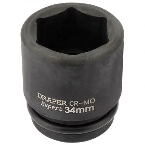 Draper Tools Expert 34mm 3/4 Square Drive Hi-Torq® 6 Point Impact Socket