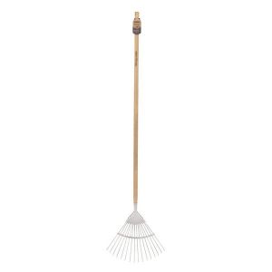 Draper Heritage Stainless Steel Lawn Rake with Ash Handle