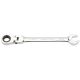 Draper Tools Metric Combination Spanner with Flexible Head and Double Ratcheting Features (12mm)