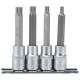 Draper Tools 1/2 Sq. Dr. Spline Socket Bit Set (4 piece)