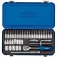 Draper Tools 1/4 Sq. Dr. Metric Socket Set in Metal Case (38 piece)