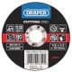 Draper Tools Depressed Centre Stone Cutting Discs (125 x 3.2 x 22.2mm)
