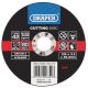 Draper Tools Depressed Centre Metal Cutting Discs (125 x 3.2 x 22.2mm)