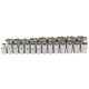 Draper Tools 1/2 Sq. Dr. Metric Loose Micro Satin Chrome Sockets (23 piece)