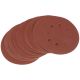 Draper Tools Ten 125mm 100 Grit Hook and Loop Sanding Discs