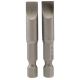 Draper Tools 8mm 1/4 Hex. Plain Slot Insert Bit 50mm Long x 2