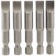 Draper Tools 8mm 1/4 Hex. Plain Slot Insert Bit 50mm Long x 5