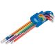 Draper Tools Metric Coloured Extra Long Hexagon and Ball End Key Set (9 Piece)