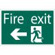 Draper Tools Fire Exit Arrow Left Safety Sign