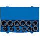 Draper Tools 3/4 Sq. Dr. Combined MM/AF Deep Impact Socket Set in Metal Case (12 Piece)