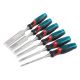 Draper Tools 140mm Soft Grip 'Pound Thru' Bevel Edge Wood Chisel Set, 6 Pce 70419